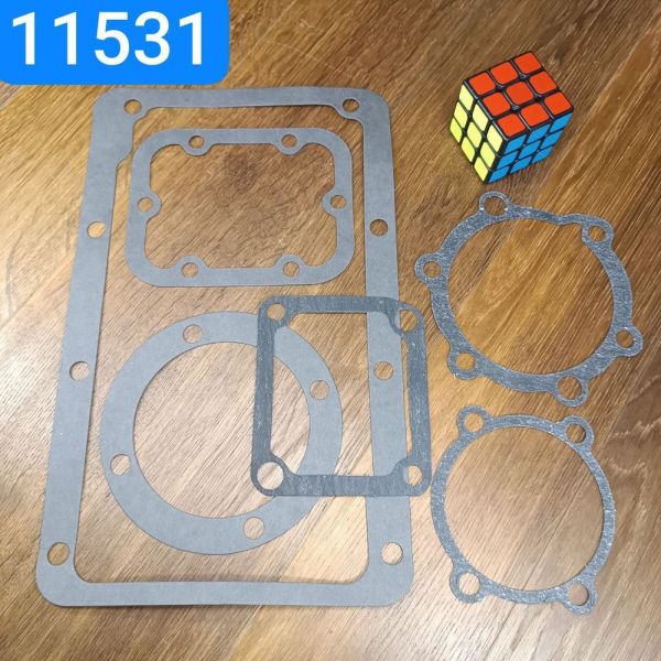 Набір прокладок КПП ЗІЛ ПАЗ 6 одиниць МПЦК шкіркартон,МБС пароніт