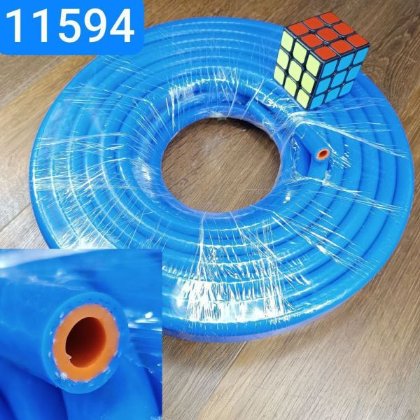 Шланг силіконовий d=8мм двокордовий 1метр thickness5mm ply2 MVQ (Professional)