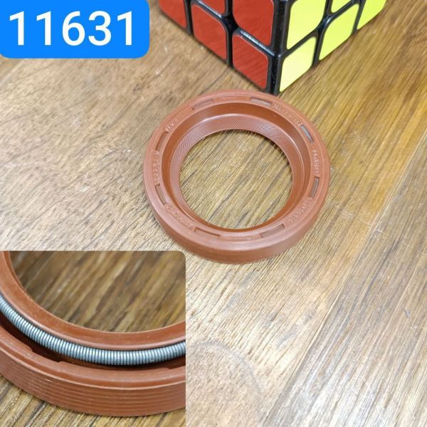 Сальник 34х50х10 КАМАЗ УРАЛ 4320 гідромуфта лев. NBR червоний 740.1318186-01