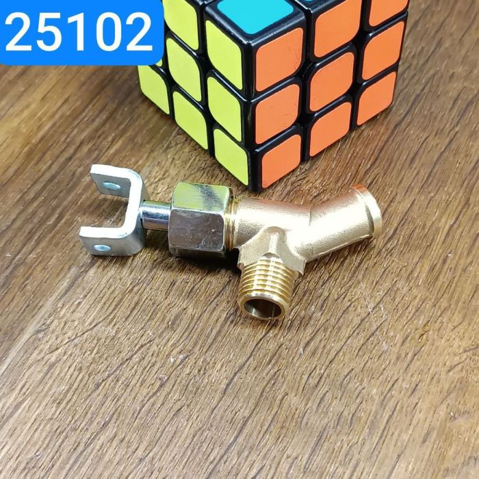 Кран зливної системи охолодження в зборі КАМАЗ КРАЗ УРАЛ 375-1305010 латунь