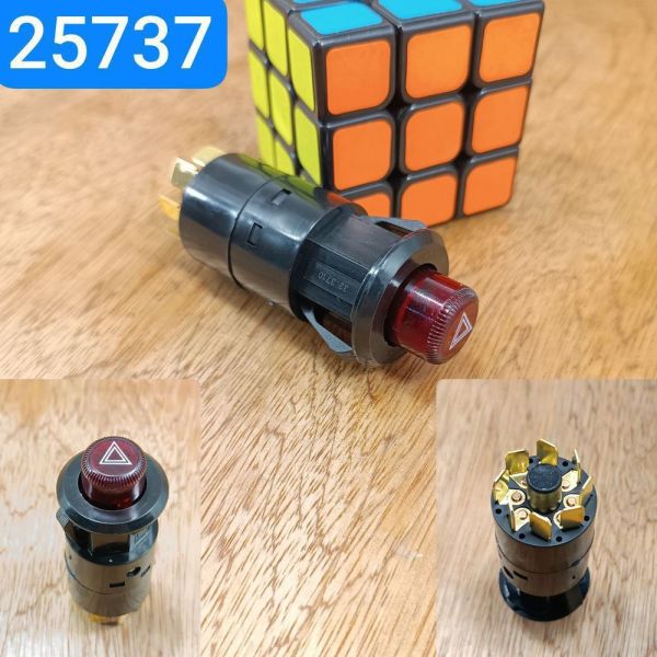 Вимикач аварійної сигналізації 24В 8контактів кнопка аварійки