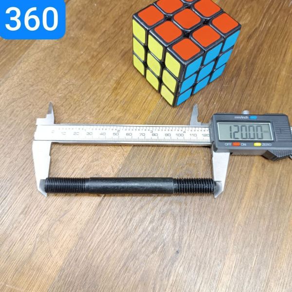 Шпилька М12х1,75х1, 25х92 ЯМЗ кріплення форсунки, ГАЗ 291874-П М12х1, 25-4h6hх82