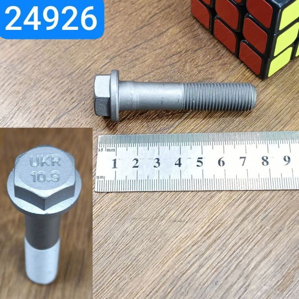 Болт М14х1, 5х64 КАМАЗ УРАЛ маховика фланцевий сталь40Cr тефлон. (Міцн. 10.9)