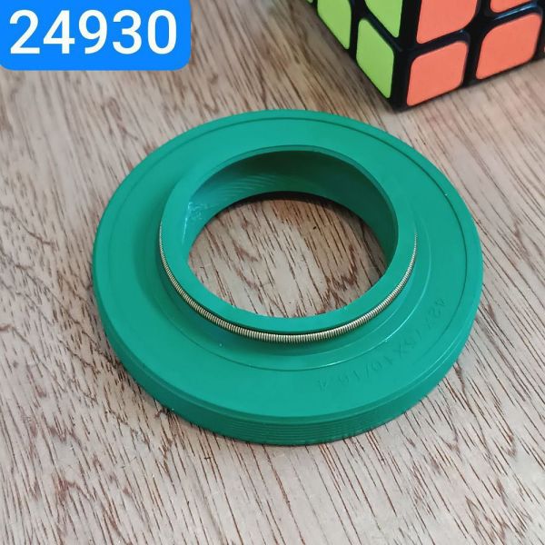 Сальник 42х75х10/16,4 ГАЗ 3302 4х4 УАЗ 3160 хвостовик РЗМ РПМ дві пружини пр.обер. зеленийNBR