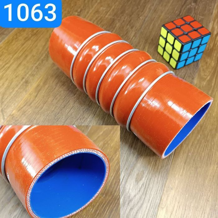 Патрубок силіконовий прямий 75/80х215 гофра4 муфта 75х80 RENAULT інтеркулер MVQ