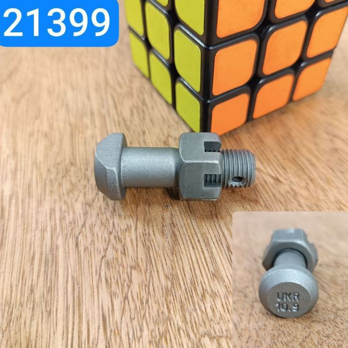 Болт М12х1, 25х38 ГАЗ 53 ГАЗон NEXT шестерні пари головної гайка під шплінт (міцн. 10.9 тефлон)