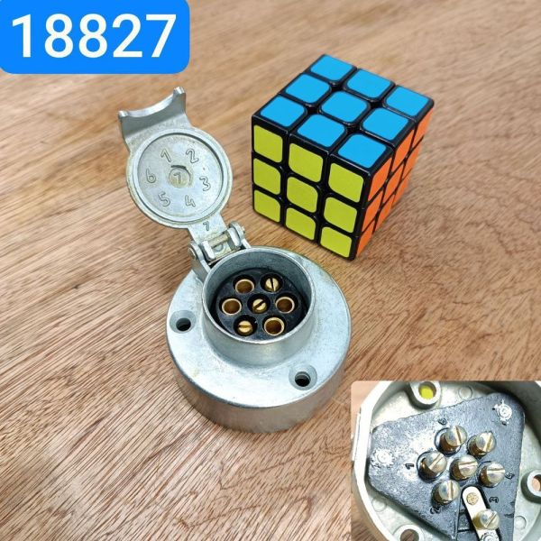 Розетка причепа 12В-24В 40А металева розетка штепсельна ПС300А3-3723100