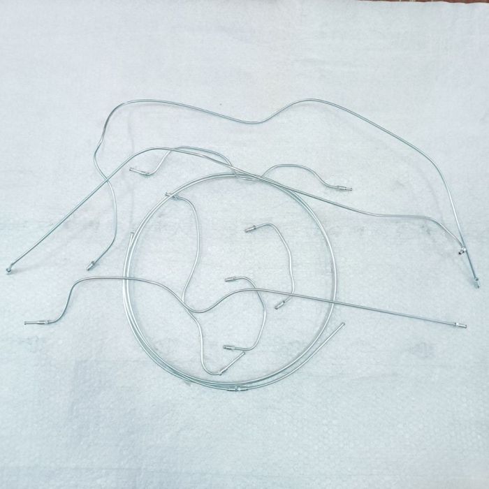 Комплект гальмівних трубок ВАЗ 2101-2107 формові сталеві комплект 8шт