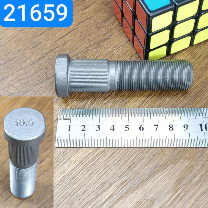 Болт маточини колеса заднього ГАЗ 4301 ГАЗон NEXT С41R11-3104018 Ст40Cr (міцн. 10.9 тефлон)