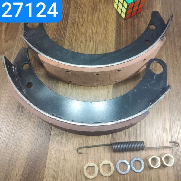 Колодка гальмівна ГАЗ 66-02 задня накладка Wшир.80мм; Lдуги 282мм комплект на один барабан