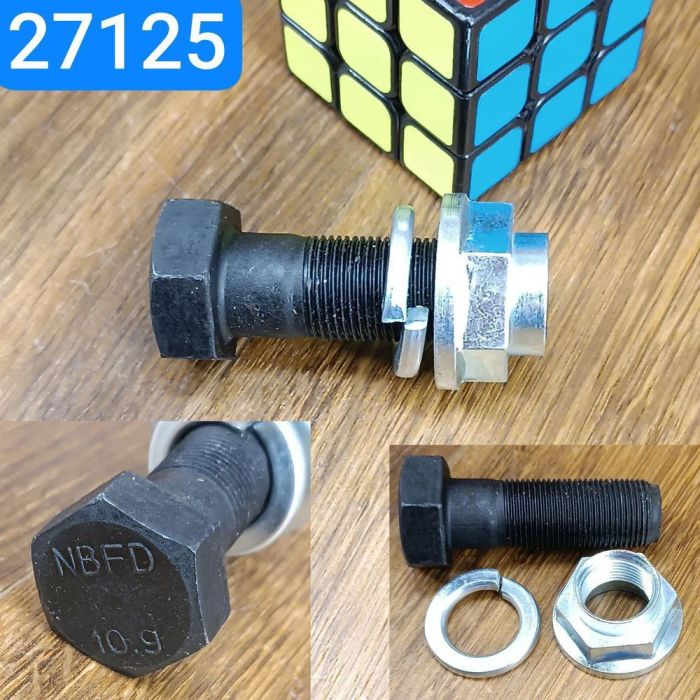 Болт М20х1, 5х60 S30 ЗІЛ вушко ресори 130-2912205-В, КАМАЗ 5320-2902020 гайка, гровер (ЕКСПЕРТ)