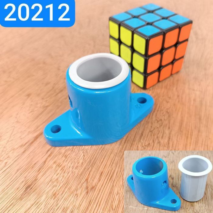 Кронштейн опора поручня МІСЬКИЙ ТРАНСПОРТ ST32023 Blue комплект під трубу Ø32мм (NSIE)