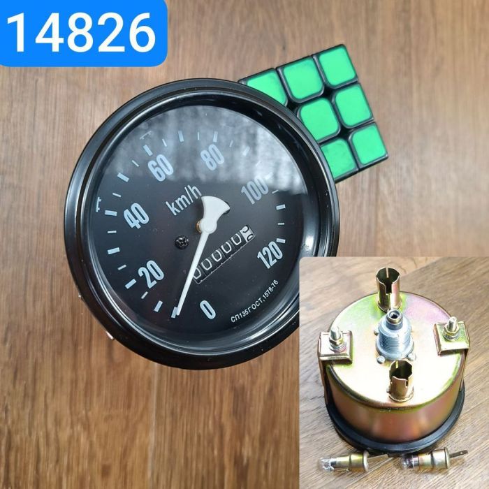 Спідометр ГАЗ 53 КРАЗ УАЗ 452 УРАЛ 375 аналог СП24-Д2 0-120км/год Ø90мм