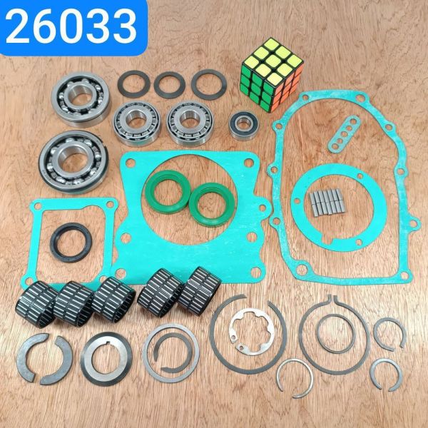 Ремкомплект коробки передач ГАЗ 3302 5ступ. комплект підшипників КПП максимальний (ЕКСПЕРТ)