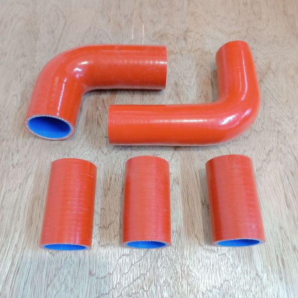 Патрубок радіатора ПАЗ 32053 ЗМЗ 523 комплект 5шт силікон MVQ