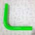 Silicone pipe, 90° angle, 18x200x200 mm, 3 layers, S4 mm, MVQ