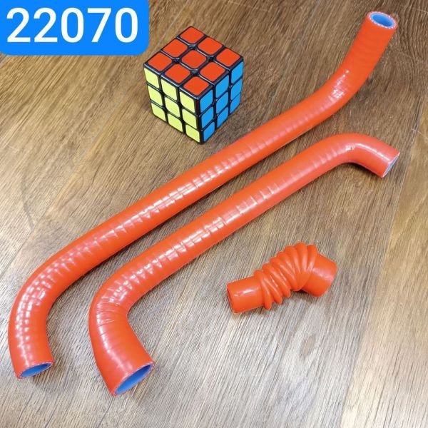 Патрубок регулятора холостого ходу ЗМЗ 405 к-т 3шт силікон MVQ 4062.1147103-11,4062.1147102-10