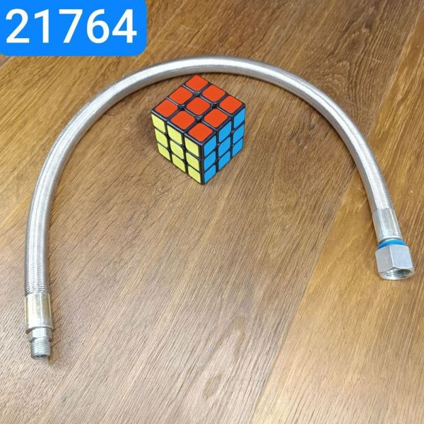 Гальмівний шланг МАЗ до гальмівних камер на причіп L≈650мм ГМ20х1,5-Ніпель К1/4 PTFE нерж. опл.