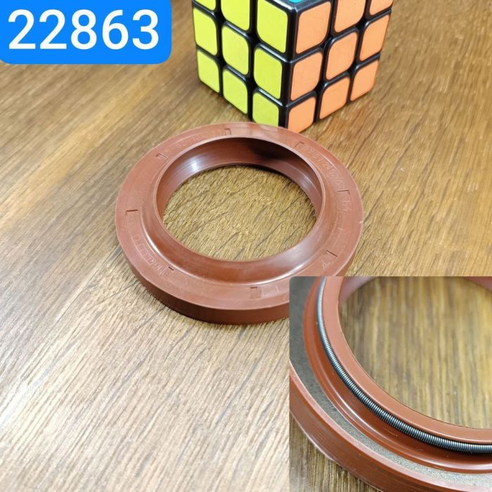 Сальник 55х82х10/15,5 ГАЗ 3309 53 33104 ГАЗон Next 66 хвостовика мосту заднього NBR червоний