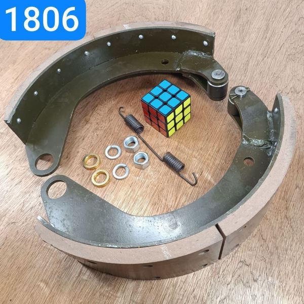 Колодка гальмівна ПАЗ 3205 R0 h12мм комплект 2шт на барабан з пружиною, гайками, гроверами