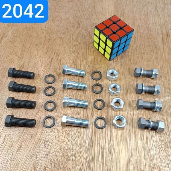 Болт карданний ГАЗ 3309 Е2 33104 ПАЗ 4234 комплект на кардан 12шт гайки,гровера (ЕКСПЕРТ)