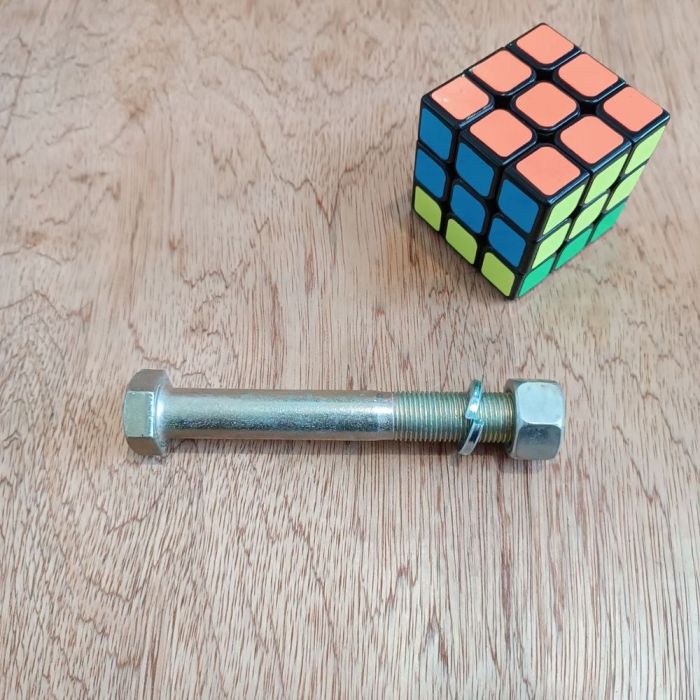 Болт М16х1, 5х120 S24 КАМАЗ подушка двигуна 53205-1001020 гайка, гровер 1/05172/77 Ст45 (міцн. 8.8)