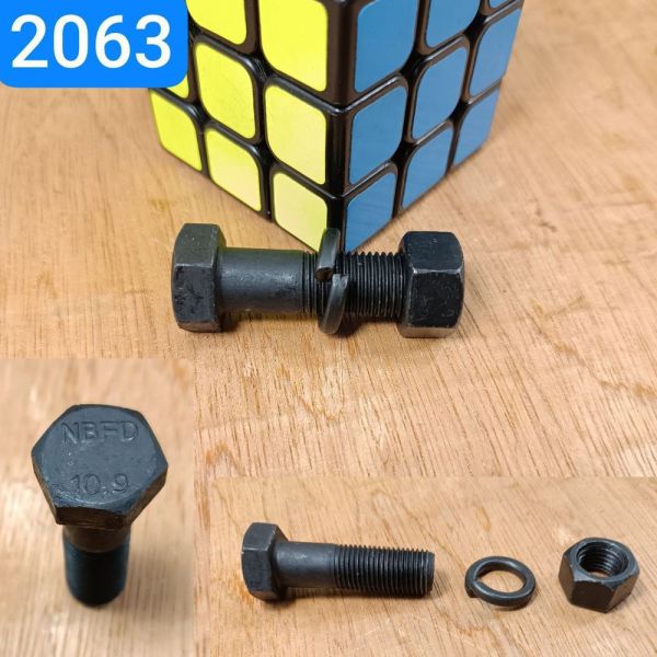 Болт М12х1,25х40 вал карданний МАЗ з гайкою та гровером (міцн. 10.9)