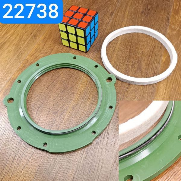 Ремкомплект поворотного кулака УАЗ 315195 3160 3163 кільце, повсть, пружина NBR-70 зелений