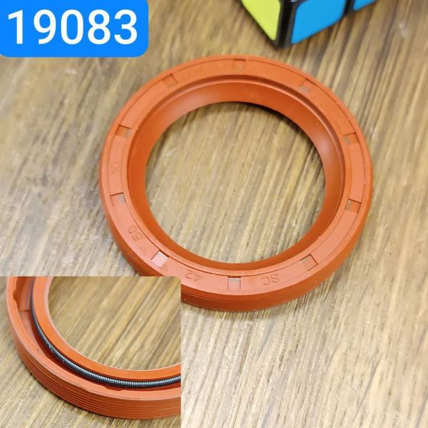 Сальник 42х58х10 ГУР ЗІЛ КАМАЗ вала сошки 309754-П NBR червоний