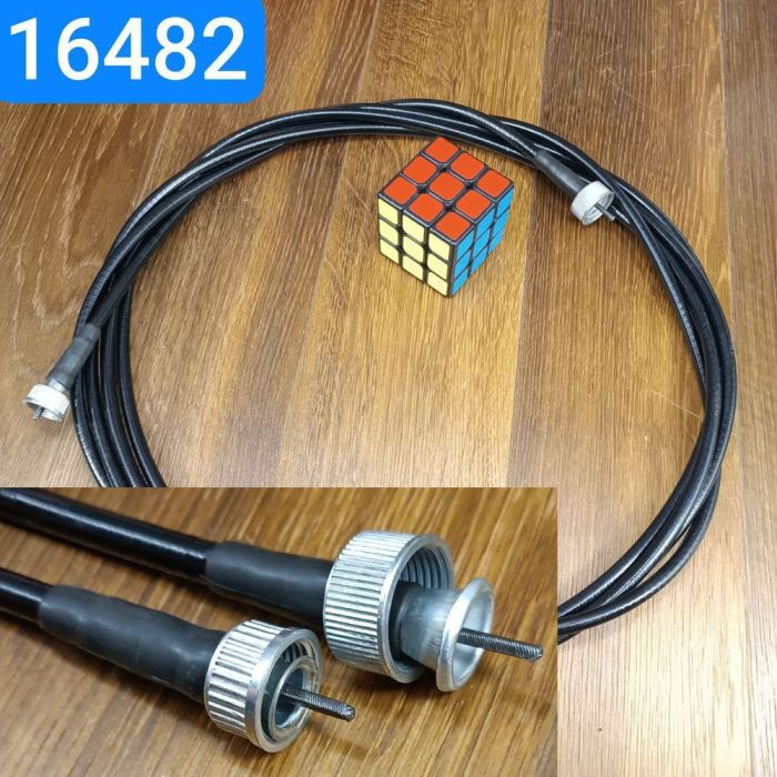 Трос спідометра ГАЗ 49А 49Б 5903 L4800мм метал. гайки >220°З захист від перетирання