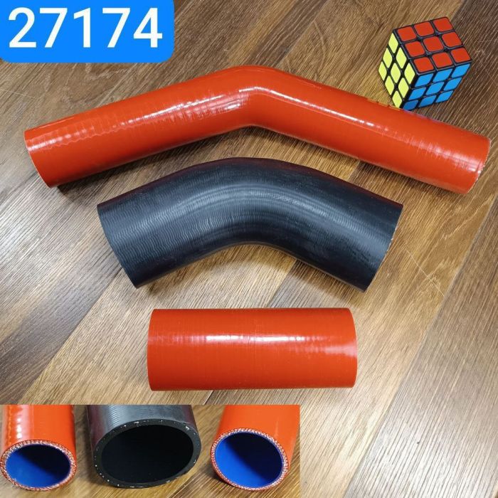 Патрубок радіатора ЗІЛ 4331 кт 3шт 4331-1303025 патрубки внутр. D-45мм, D-50мм, D-60мм (ЕКСПЕРТ)