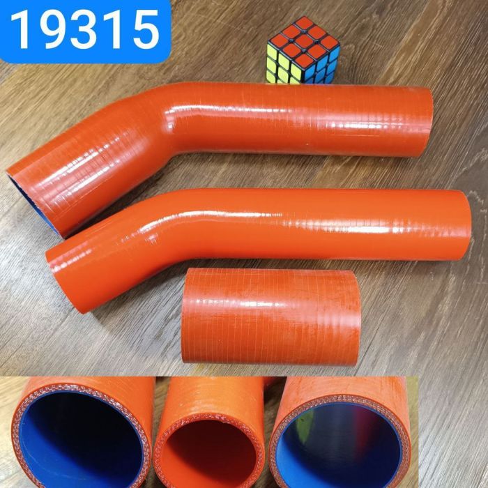 Radiator pipe KAMAZ 6520 set 3pcs siliconeMVQ 5320-1303027 from -60°C to +270°C