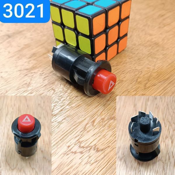 Вимикач аварійної сигналізації 12В 6 контактів 249.3710000-01 кнопка аварійки