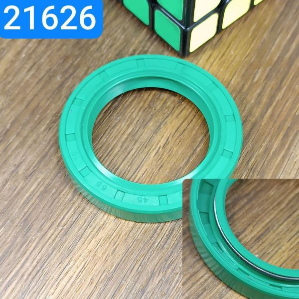 Сальник 45х65х10 ГАЗ 66 ГАЗон Next міст передній, МАЗ КРАЗ 200-3401025 УРАЛ, Т150 ВОМ зелений NBR-70