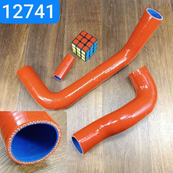 Патрубок радіатора УАЗ 3163 ЗМЗ 409 4091 514 комплект 3шт 31608-1303027, 4061.1306035 силікон MVQ