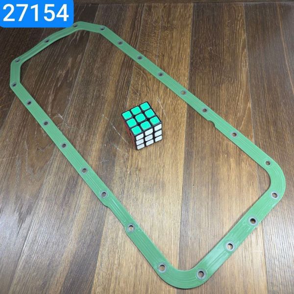 Прокладка піддону ГАЗ 66 3307 53 ЗМЗ 41 силіконMVQ(VMQ) зелений з поліамідними шайбами