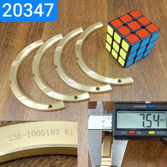 Полукольцо упорного подшипника коленчатого вала ЯМЗ 236 238 7511 Р1 +0,19 4шт perfect precision