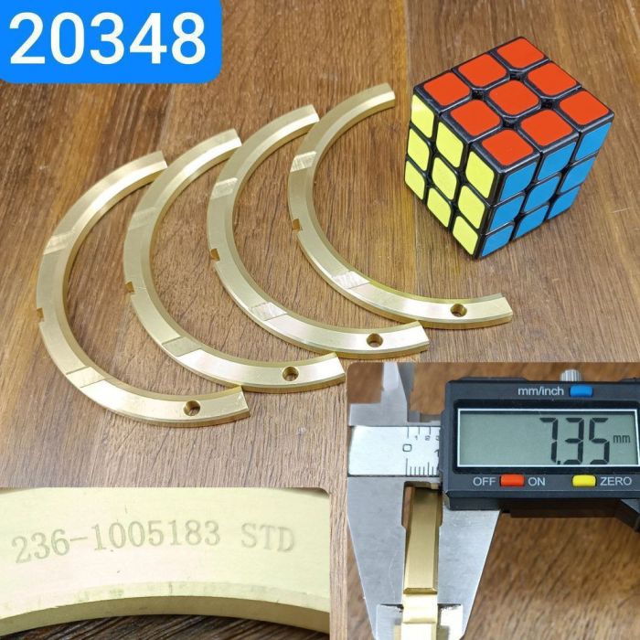 Полукольцо упорного подшипника коленчатого вала ЯМЗ 236 238 7511 Р0 +0,00 4шт perfect precision