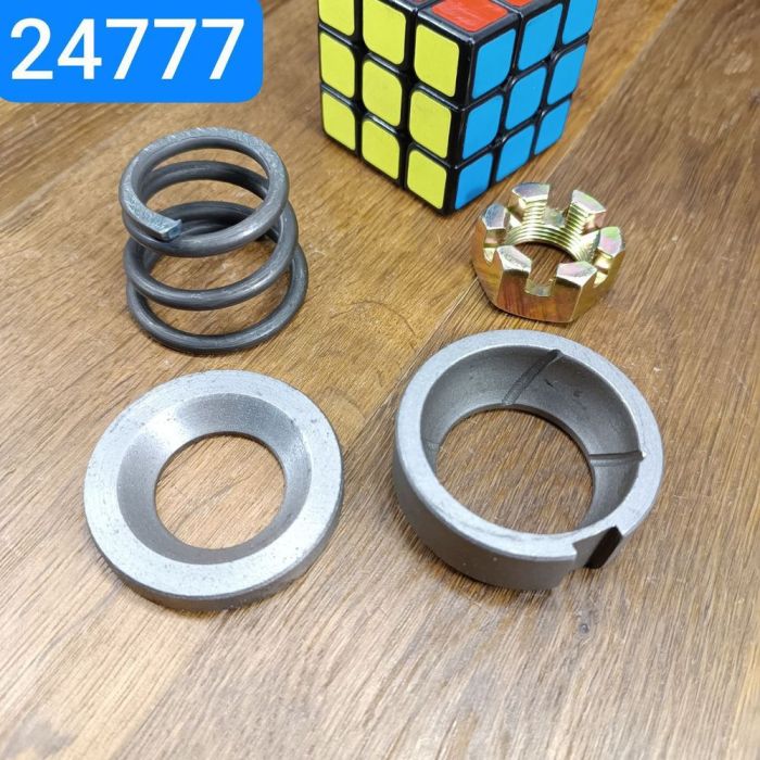 Вкладиш пальця рульового КАМАЗ верхній, нижній, пружина, гайка металокераміка