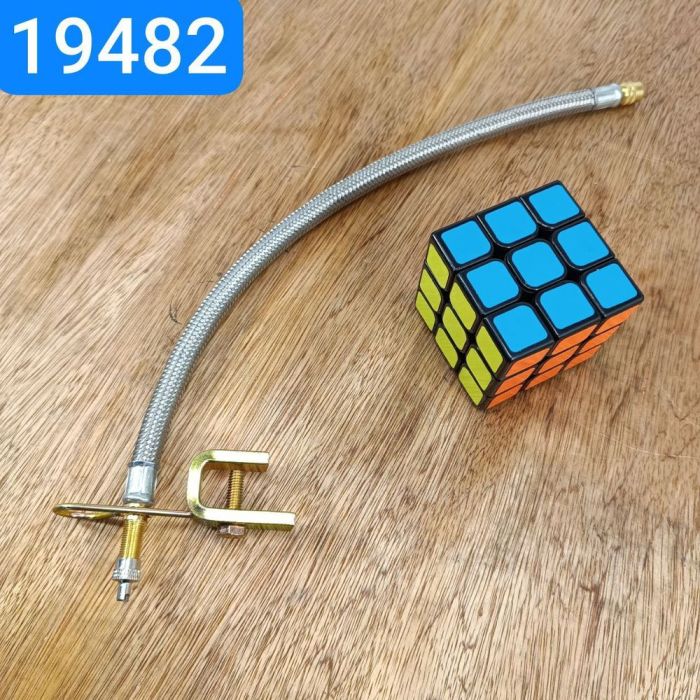 Extension of the valve of double disc wheels in assembly KAMAZ MAZ KRAZ L350mm stainless steel braid brass