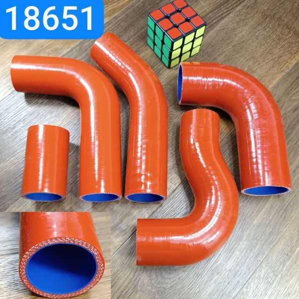 Патрубок радіатора ГАЗ 3302 ЗМЗ 406 комплект 5шт силікон MVQ