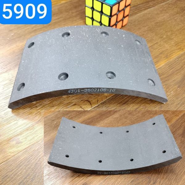 Накладка гальмівна ГАЗ 4301 задньої колодки безазбестова Wшир.120мм;Lдуги197мм