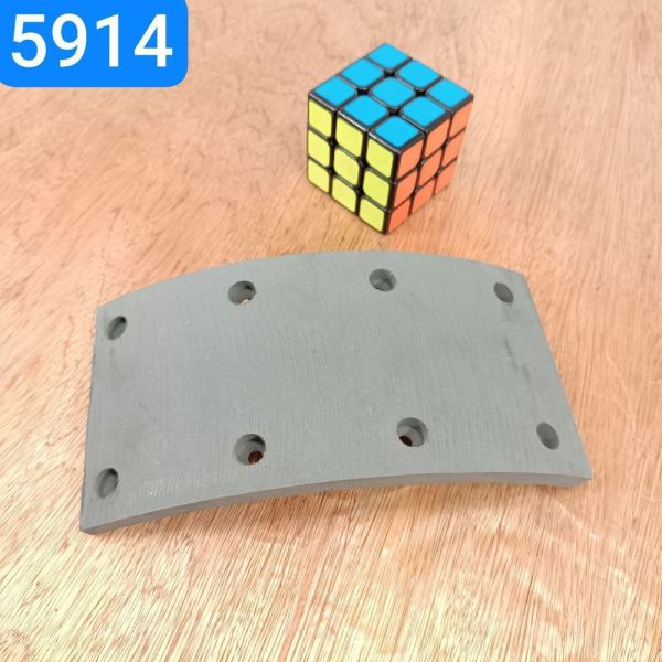 Накладка гальмівна ГАЗ 3307 3309 Е2 ПАЗ задньої колодки R0 Wшир.100мм; Lдуги 200мм; hтовщ.11.1/8.3мм