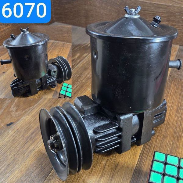 Насос гідропідсилювача керма у зборі з бачком шківом ГАЗ 66 3308 насос ГУР зі шків 66-3407204-Б