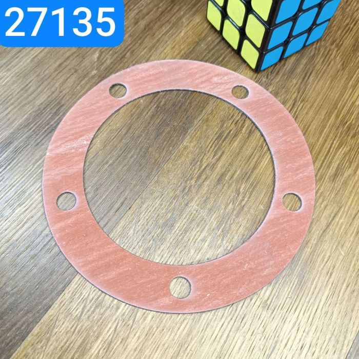 Прокладка маточини передніх коліс КАМАЗ паронітМБС червоний0,8мм (ЕКСПЕРТ)