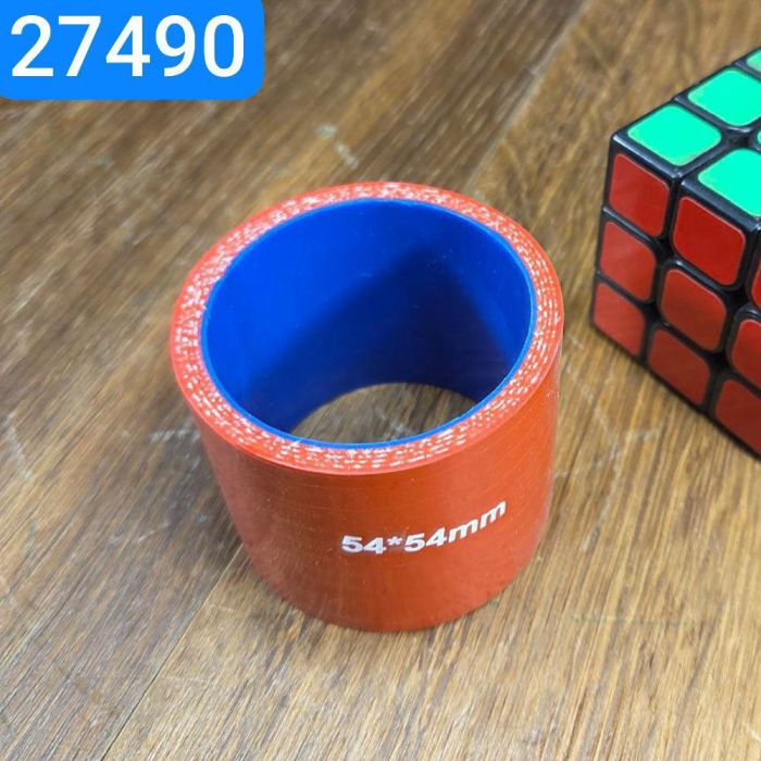 Патрубок радіатора УрАЛ ЯМЗ 236 238 силіконовий патрубок прямий 54х54мм 4сл S5мм MVQ