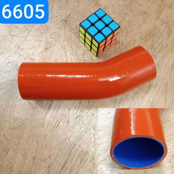 Патрубок радіатора КАМАЗ 5320 верхній, МАЗ 500-1303025-В1 нижній 60х210 силікон MVQ