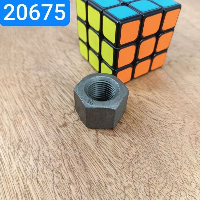 Гайка кріплення колеса МАЗ КРАЗ гайка М20х2,0 h23 S32 Ст40Cr (міцн. 10.9 тефлон)