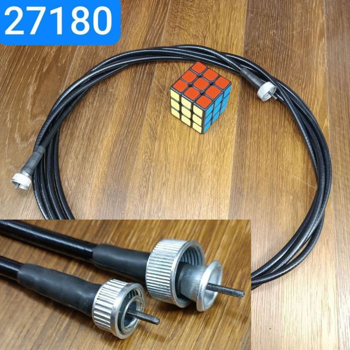 Трос спідометра ГАЗ 53 3307 4301 МТЗ КРАЗ L1570мм метал. гайки із захистом від перетирання