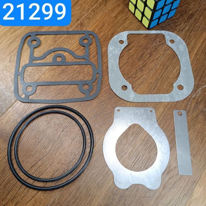 Ремкомплект компресора КАМАЗ ЄВРО 6 одиниць РТІ+ПРОКЛ+КЛАПАНА+2кільця гум.